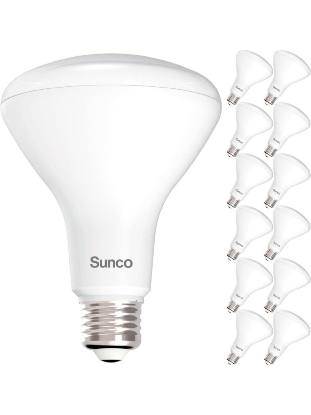 12 Pack BR30 LED Flood Light Bulbs, 11W=65W, E26 Base, 2700K Soft White Lighting
